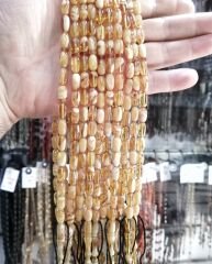 Sistem Püsküllü Şenalp Model Kapsül Kesim Sıkma Kehribar Tesbih