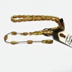 Sistem Püsküllü Şenalp Model Kapsül Kesim Sıkma Kehribar Tesbih