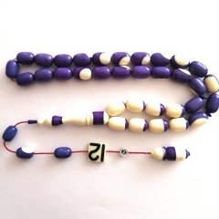 Sistem Püsküllü Selim Yücel İmzalı Kapsül Kesim 12 Numaralı Aramiht Katalin Bilardo Topu Tesbih