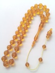 Usta Yapımı Koleksiyonluk Istanbul Kesim Sıkma Kehribar Tesbih