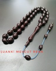 Usta Yapımı Koleksiyonluk Beyzi Kesim Petrol Yeşili Sıkma Kehribar Kehribar