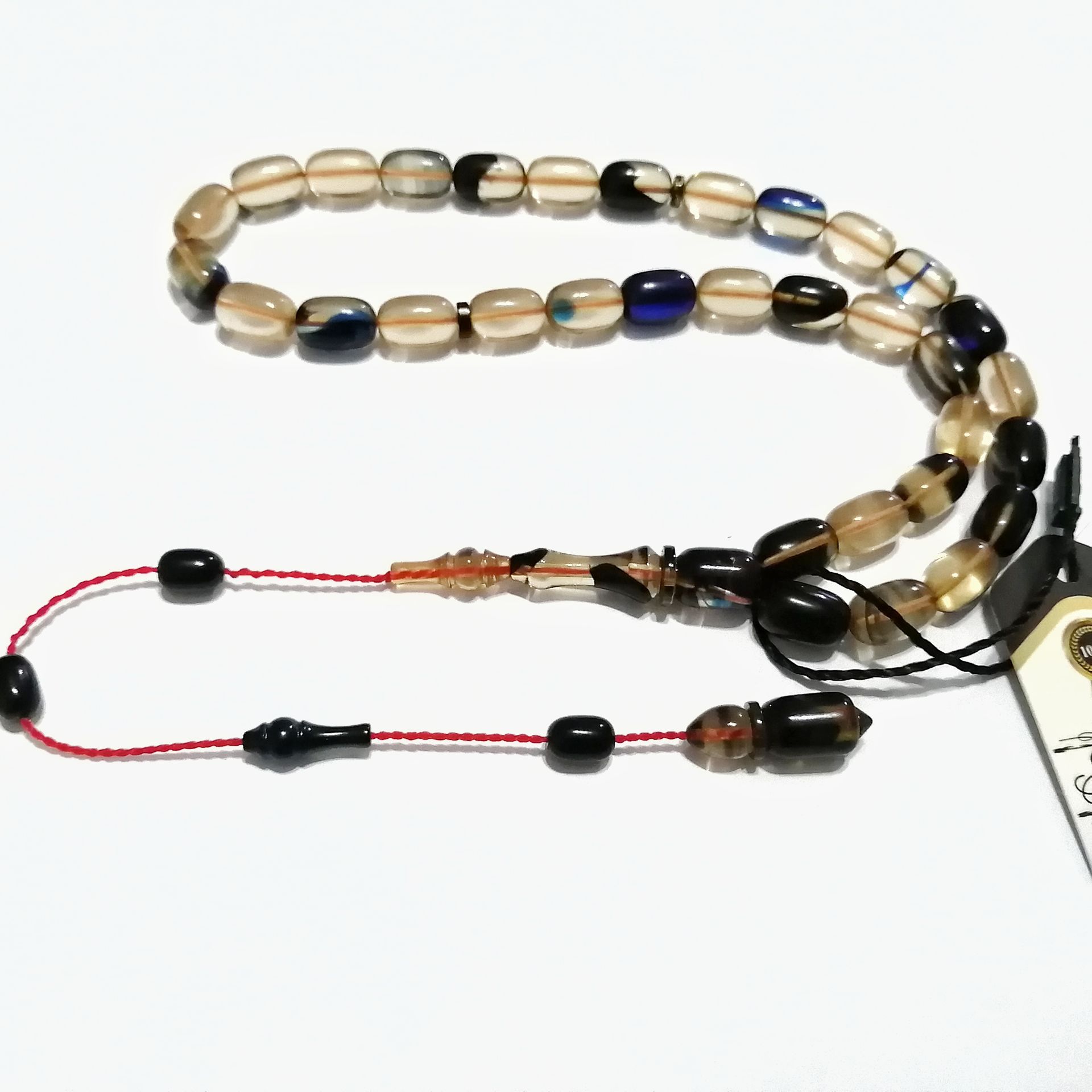 Sistem Püsküllü Kapsül Kesim Sıkma Kehribar Tesbih