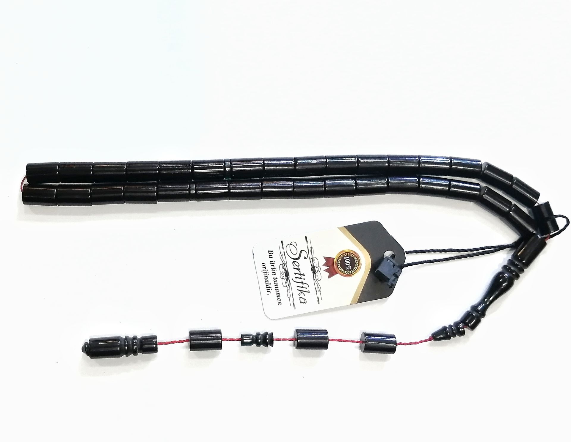 Sistem Püsküllü İç Rengi Parlament Mavisi Kesme Model Ateş Kehribar Tesbih