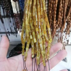 Sistem Püsküllü Kesme Model Hareli Sıkma Kehribar Tesbih