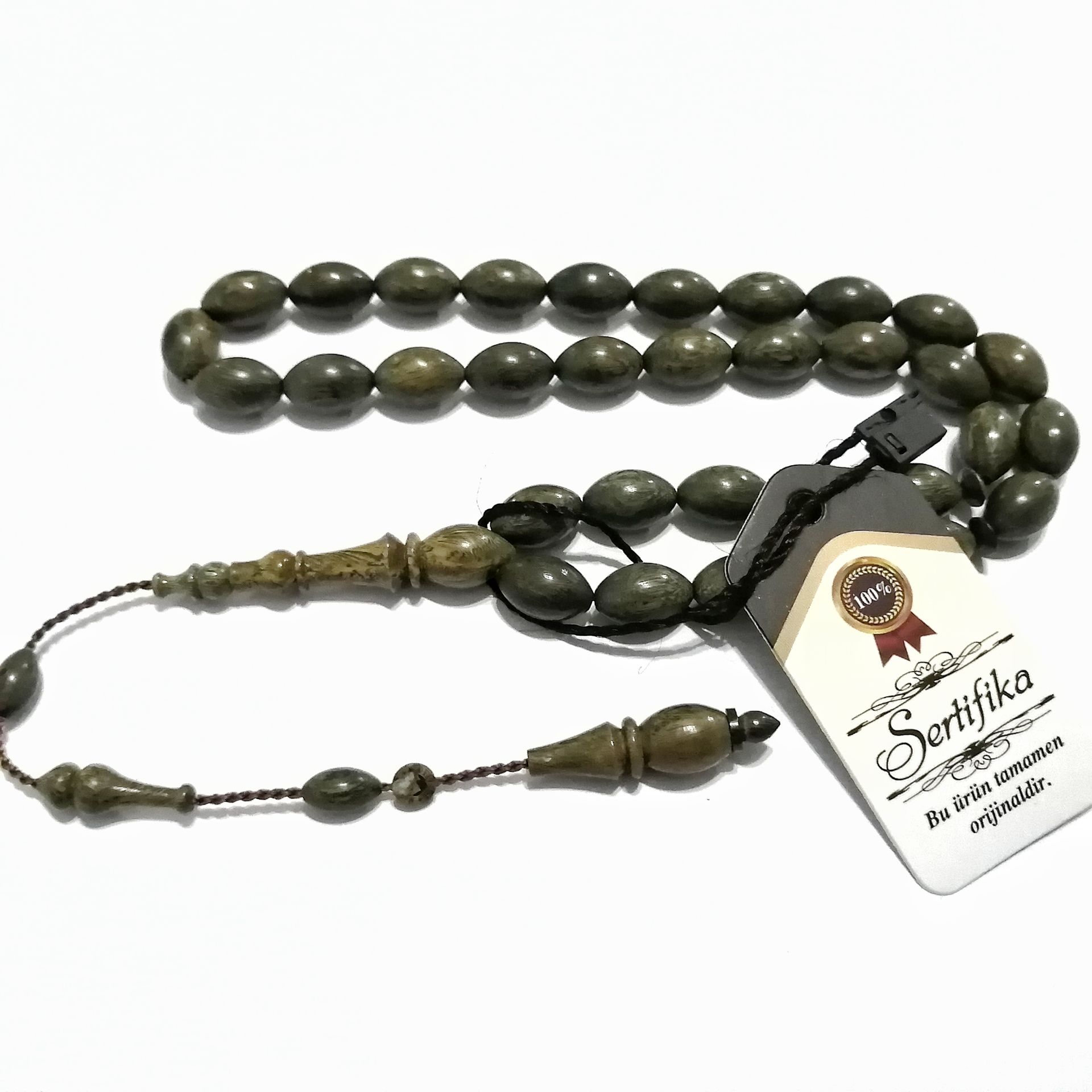 Sistem Püsküllü Beyzi Kesim Pelesenk Ağacı Tesbih