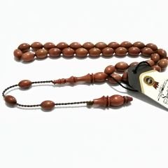 Sistem Püsküllü Beyzi Kesim Kırmızı Fildişi Ağacı Tesbih