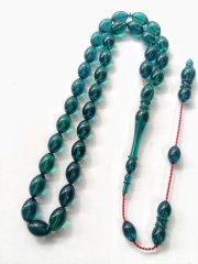 Sistemli Beyzi Kesim Ateş Kehribar Tesbih