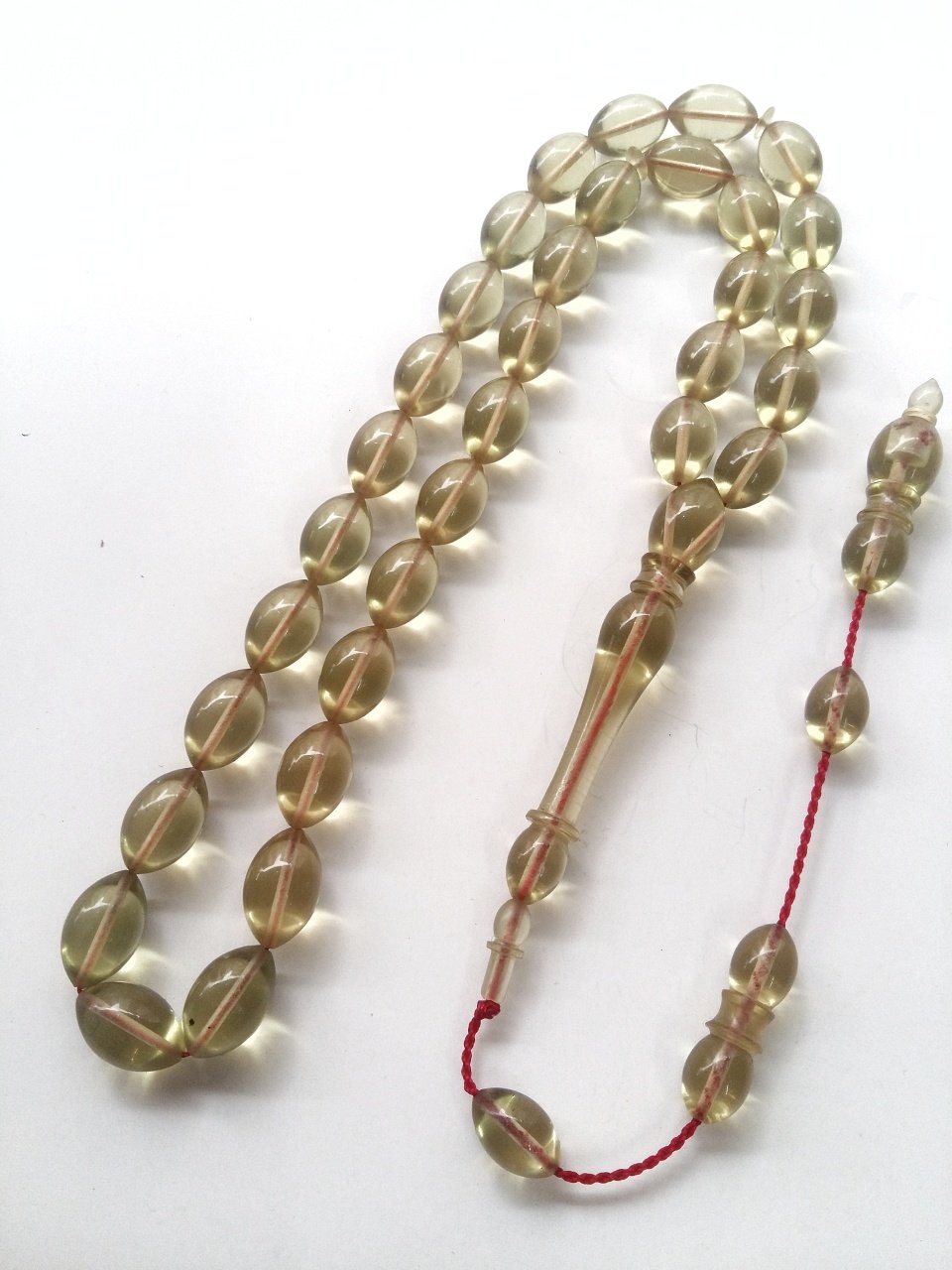 Sistemli Beyzi Kesim Ateş Kehribar Tesbih