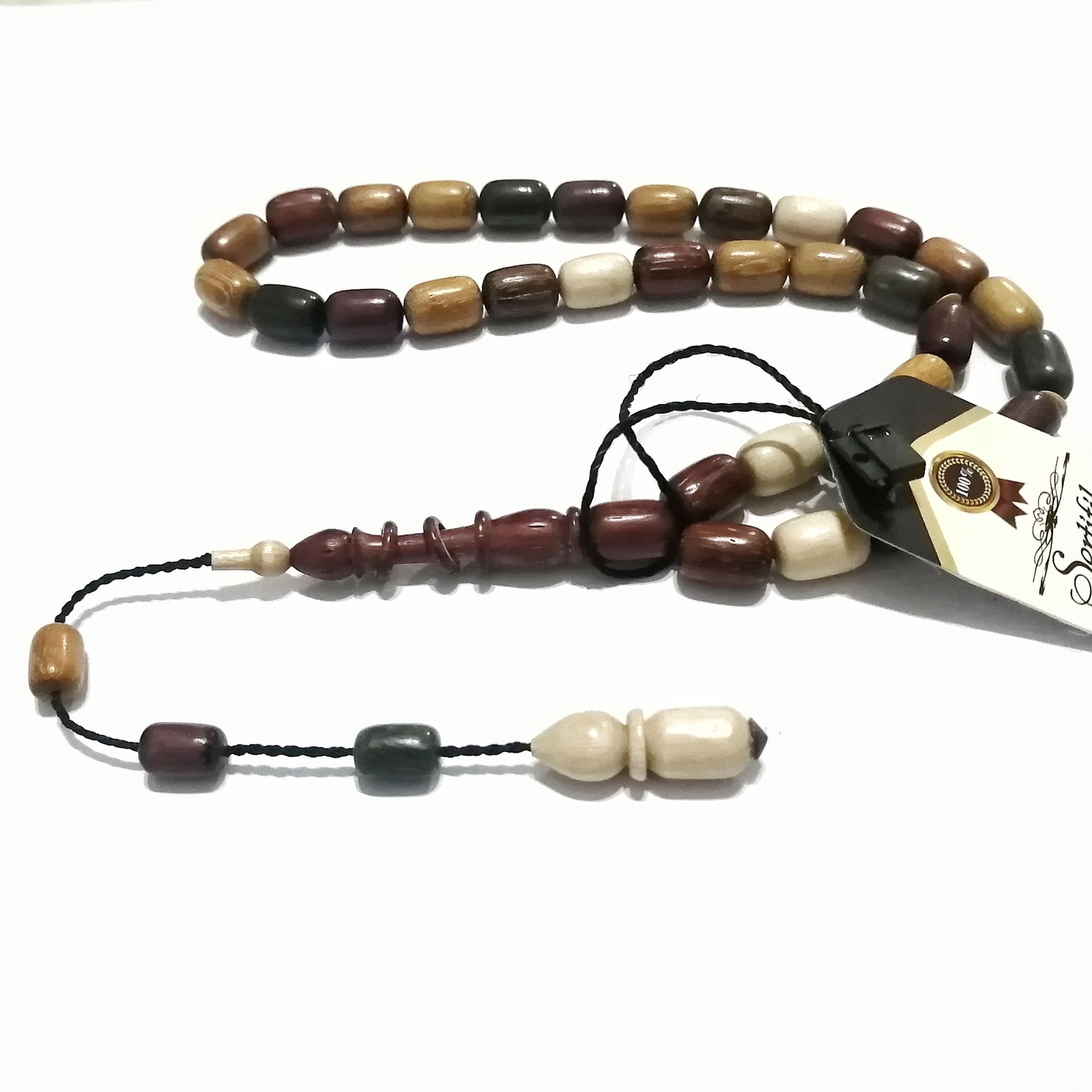 Sistem Püsküllü Kapsül Kesim Karma Ağaç Tesbih