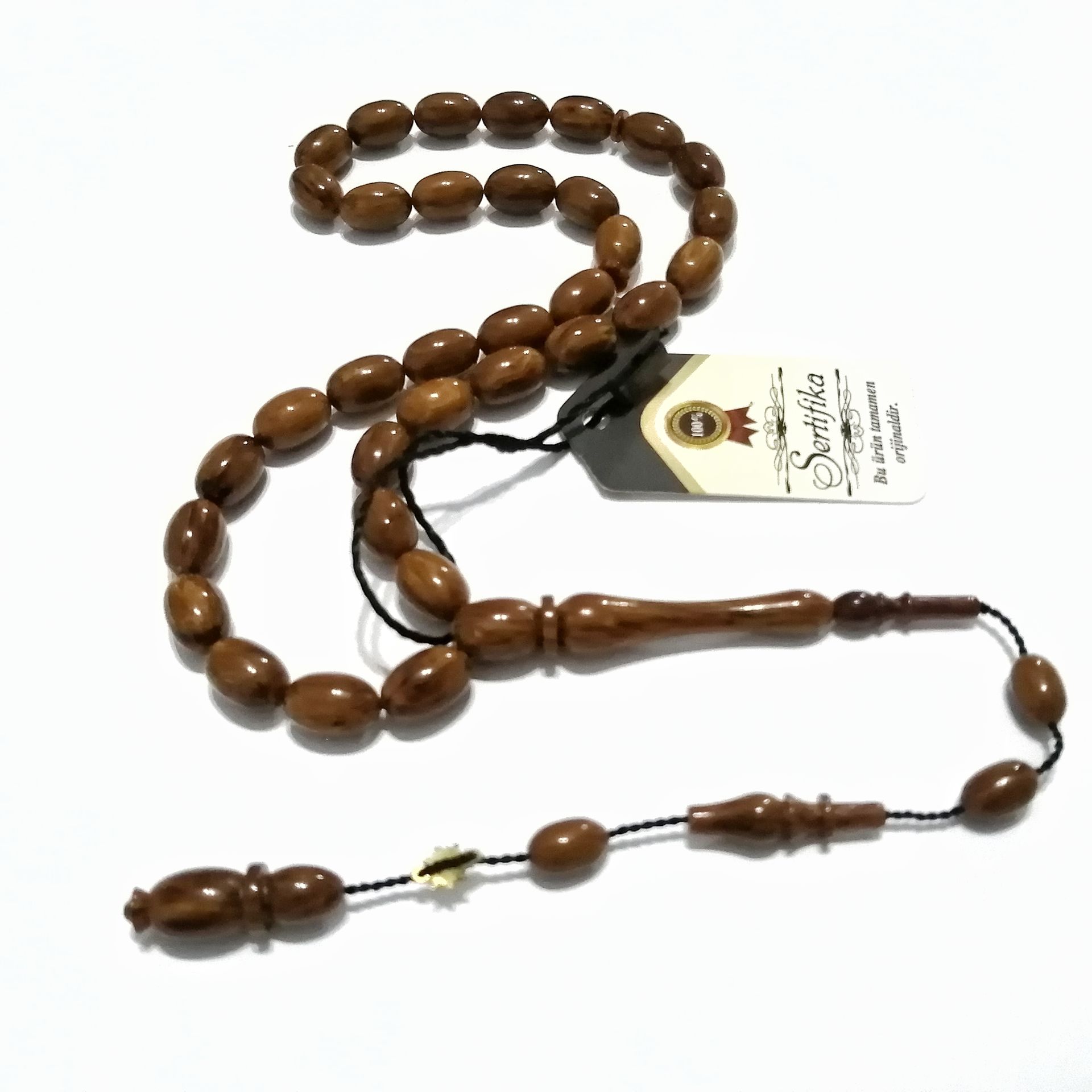 Sistem Püsküllü 06 Delim İmzalı Hatasız Hareli Badem Kesim Çubuk Katalin Tesbih