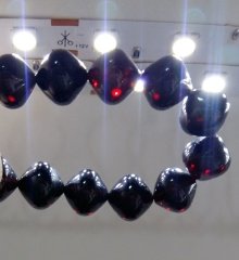 Sistemli Istanbul Kesim Kırmızı Yansımalı Ateş Kehribar Tesbih