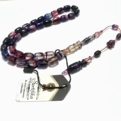 İmamesi Halkalı Sistem Püsküllü Hatasız Hareli Kapsül Kesim Sıkma Kehribar Tesbih