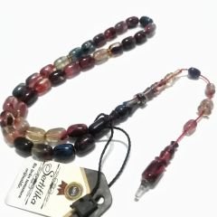 İmamesi Halkalı Sistem Püsküllü Hatasız Hareli Kapsül Kesim Sıkma Kehribar Tesbih