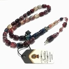 İmamesi Halkalı Sistem Püsküllü Hatasız Hareli Kapsül Kesim Sıkma Kehribar Tesbih