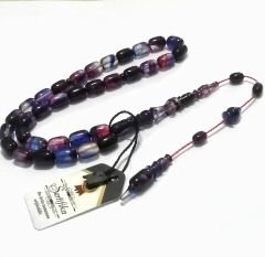 İmamesi Halkalı Sistem Püsküllü Hatasız Hareli Kapsül Kesim Sıkma Kehribar Tesbih