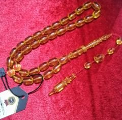 İmamesi Halkalı Sistem Püsküllü Hatasız Kapsül Kesim Ateş Kehribar Tesbih