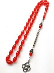 925 Ayar Gümüş Püsküllü Elde Yağ Gibi Çekimi Olan Birinci Sınıf Malzeme Yapımı İşçilikli, Kolleksiyonluk  ve Günlük Çekime Uygun Sıkma Kehribar Tesbih