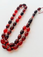 Beyzi Kesim Sıkma Kehribar Tesbih