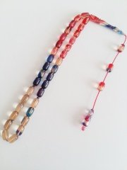 Sistem Püsküllü Hareli Kapsül Kesim Sıkma Kehribar Tesbih