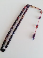 Sistem Püsküllü Hareli Kapsül Kesim Sıkma Kehribar Tesbih