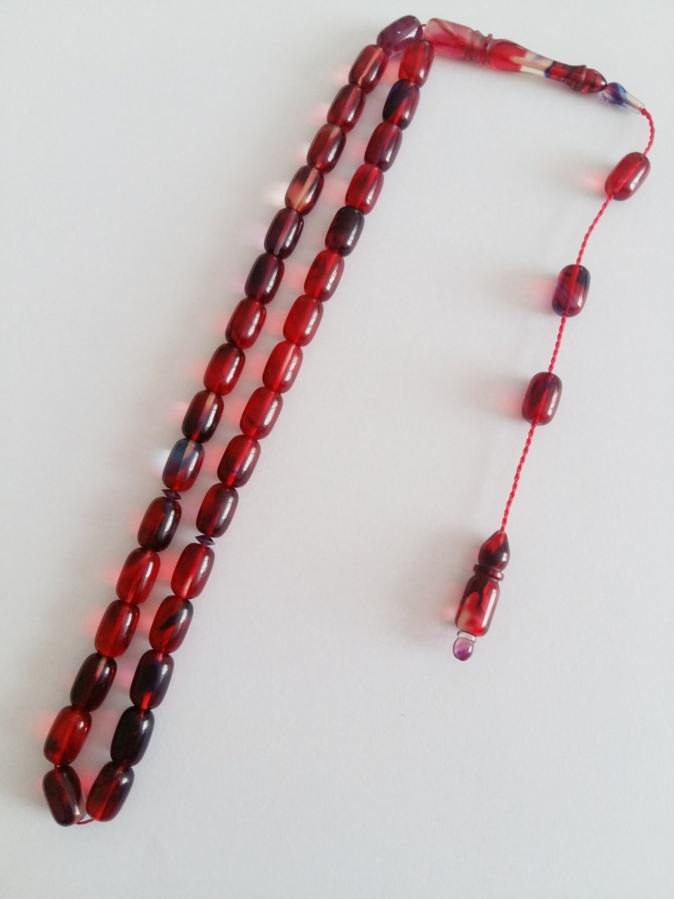 Sistem Püsküllü Hareli Kapsül Kesim Sıkma Kehribar Tesbih