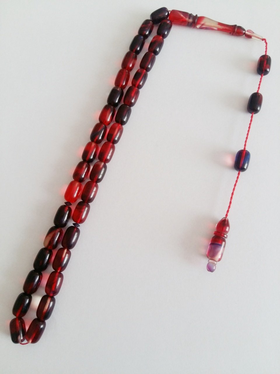 Sistem Püsküllü Hareli Kapsül Kesim Sıkma Kehribar Tesbih