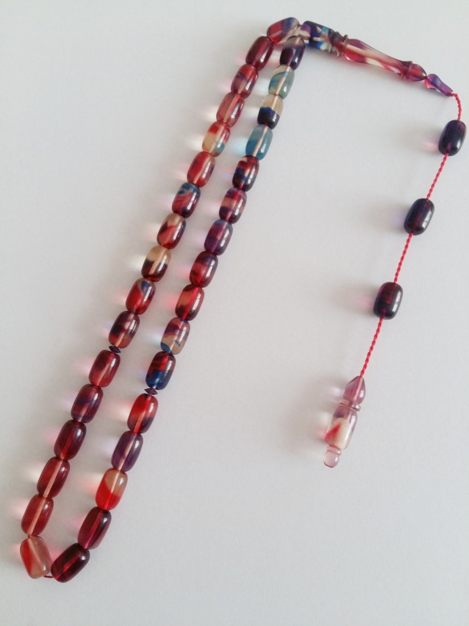 Sistem Püsküllü Hareli Kapsül Kesim Sıkma Kehribar Tesbih