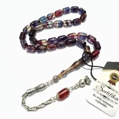 Gümüş Kaplama Alpaka Püsküllü Kapsül Kesim Renk Cümbüşü Sıkma Kehribar Tesbih