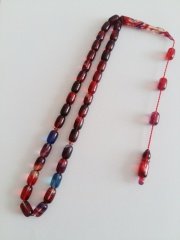 Sistem Püsküllü Hareli Kapsül Kesim Sıkma Kehribar Tesbih