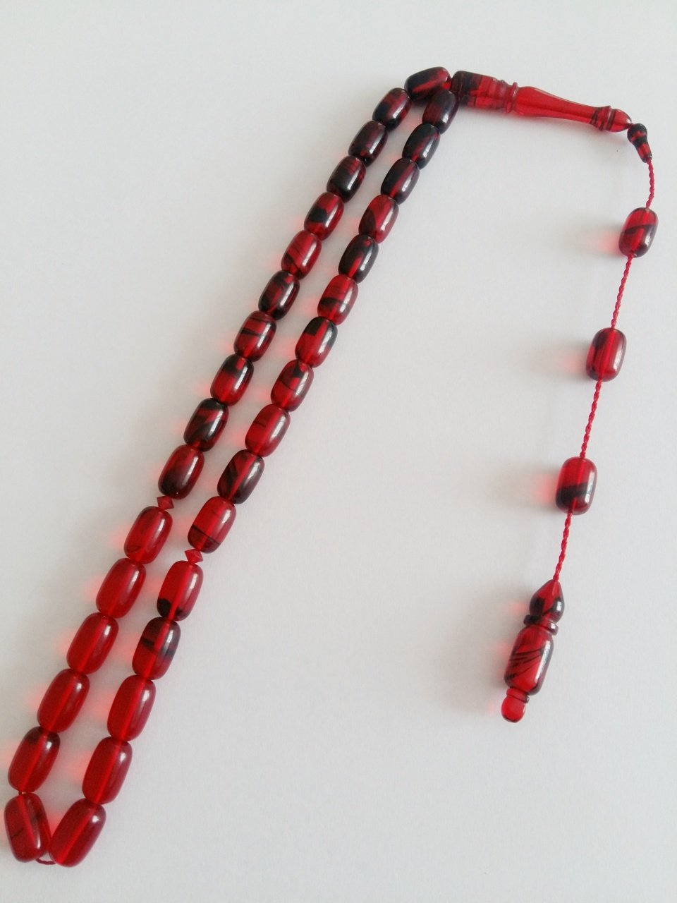 Sistem Püsküllü Hareli Kapsül Kesim Sıkma Kehribar Tesbih