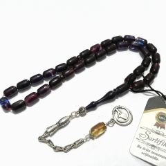 Gümüş Kaplama Alpaka Püsküllü Kapsül Kesim Renk Cümbüşü Sıkma Kehribar Tesbih