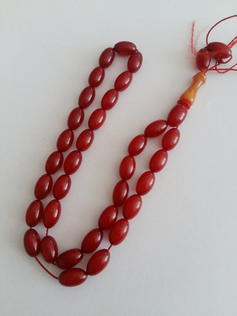 Osmanlı Benzetmesi Beyzi Kesim Sıkma Kehribar Tesbih