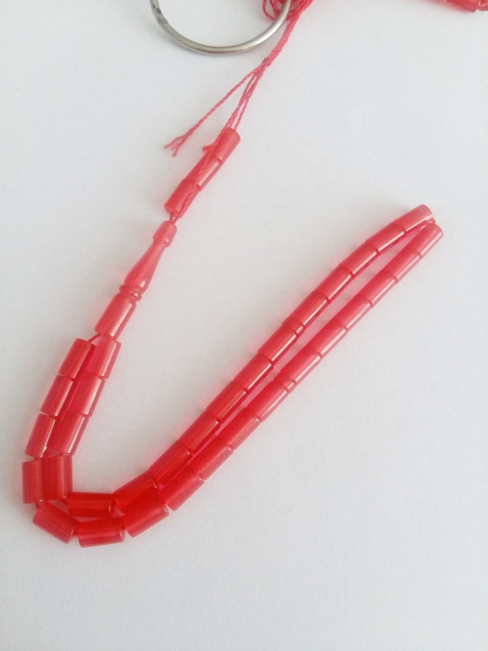 Minik Boy Kesme Model Ateş Kehribar Tesbih