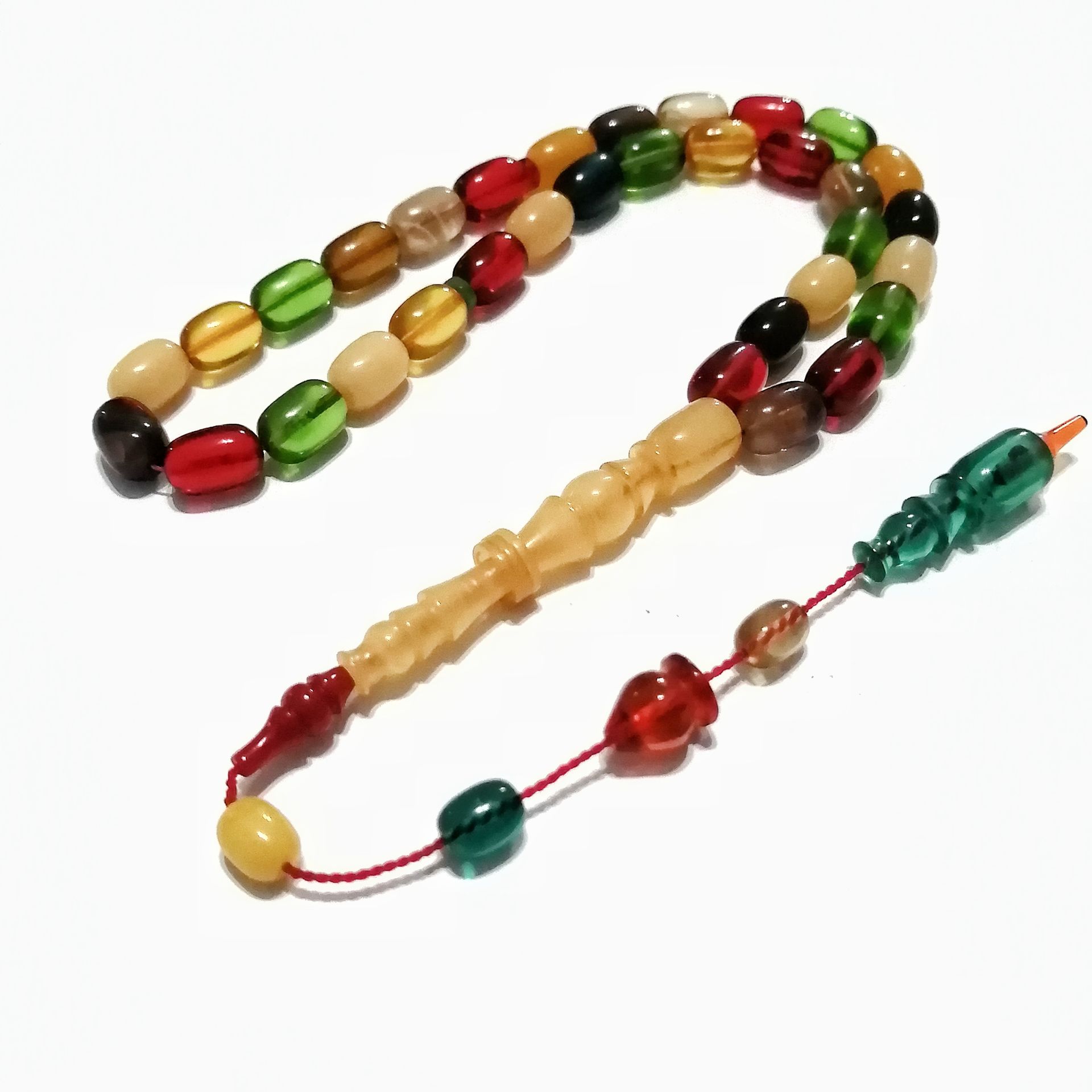 Sistem Püsküllü İmamesi Halkalı Renk Cümbüşü Bonibon Tesbih