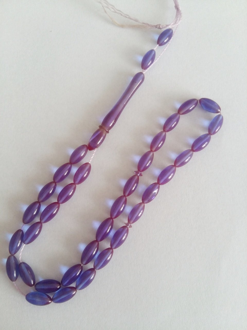 Minik Boy Arpa Kesim Ateş Kehribar Tesbih