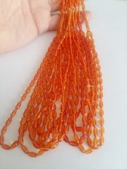 Minik Boy Arpa Kesim Ateş Kehribar Tesbih