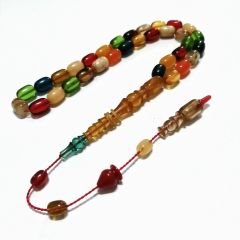 Sistem Püsküllü İmamesi Halkalı Renk Cümbüşü Bonibon Tesbih