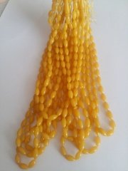 Minik Boy Arpa Kesim Sıkma Kehribar Tesbih