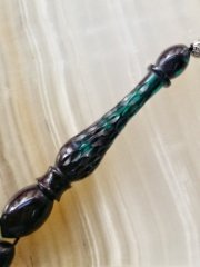 Imamesi Işlemeli 925 Ayar Gümüş Püsküllü Özel İşçilikli Atölye Yapımı Elde Yağ Gibi Çekimi Olan Birinci Sınıf Malzemeden Yapılmış Ateş Kehribar Tesbih