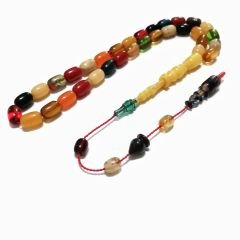 Sistem Püsküllü İmamesi Halkalı Renk Cümbüşü Bonibon Tesbih