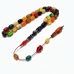 Sistem Püsküllü İmamesi Halkalı Renk Cümbüşü Bonibon Tesbih