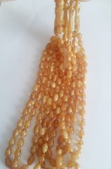 Beyzi Kesim Yoğun Hareli Sıkma Kehribar Tesbih