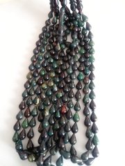 Göz Yaşı Damla Kesim Yoğun Hareli Sıkma Kehribar Tesbih