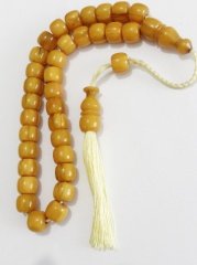 İp Püsküllü Tekerlek Kesim Çubuk Malzeme Dik Hareli Sıkma Kehribar Tesbih