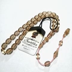 Sistem Püsküllü İmamesi Halkalı Beyzi Kesim Ateş Kehribar Tesbih