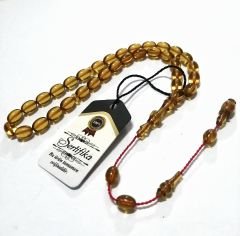 Sistem Püsküllü İmamesi Halkalı Beyzi Kesim Ateş Kehribar Tesbih