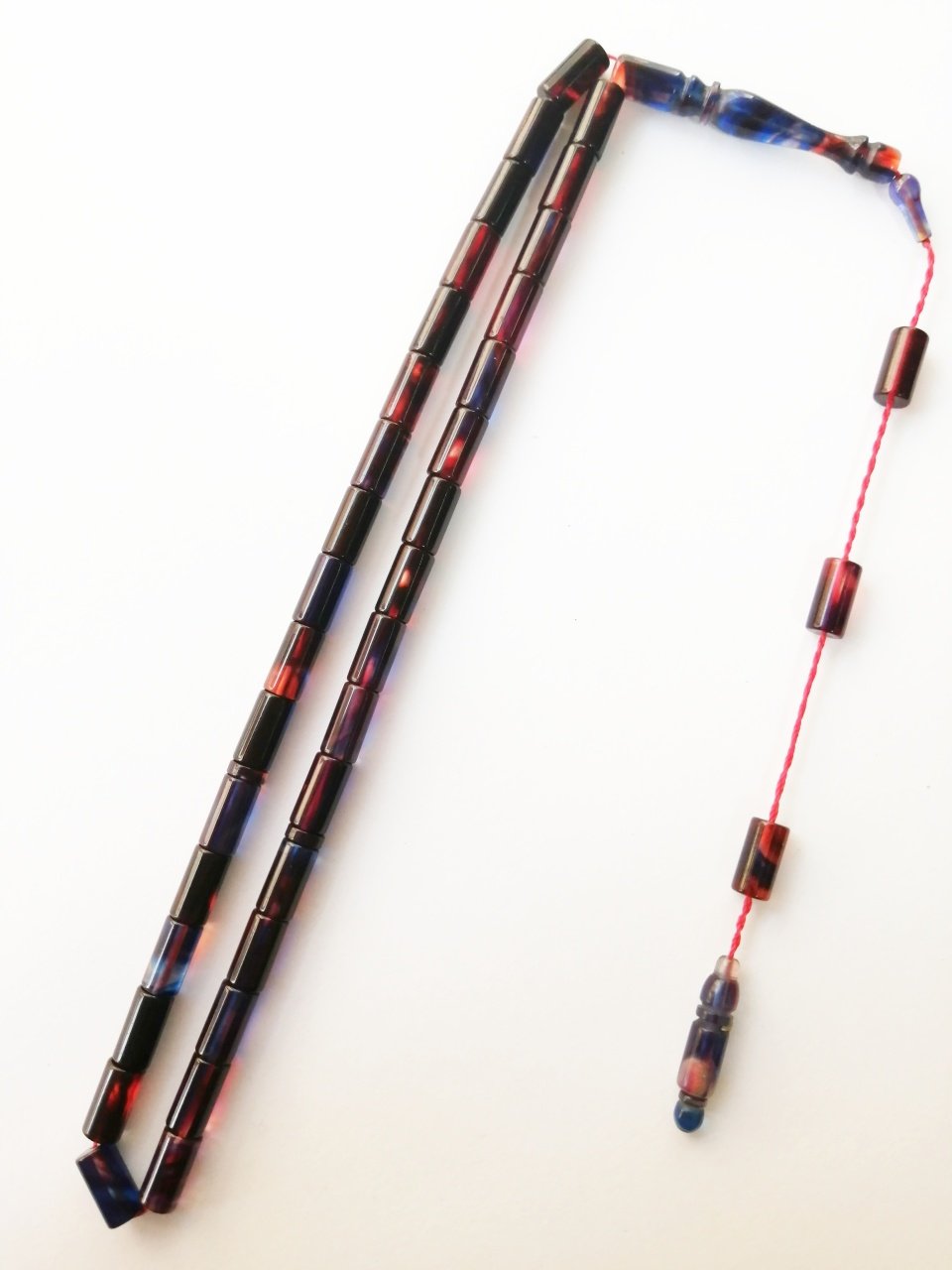 Sistem Püsküllü Kesme Model Hareli Sıkma Kehribar Tesbih