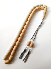 925 Ayar Gümüş Püsküllü Kapsül Kesim Hatasız Sıkma Kehribar Tesbih