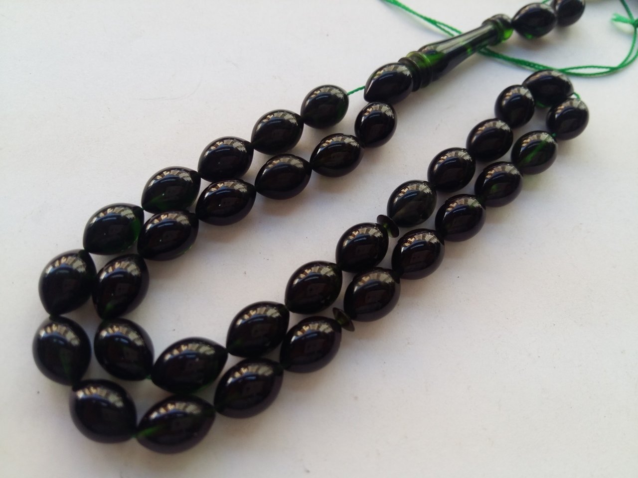 Yansımalı Ateş Kehribar Tesbih