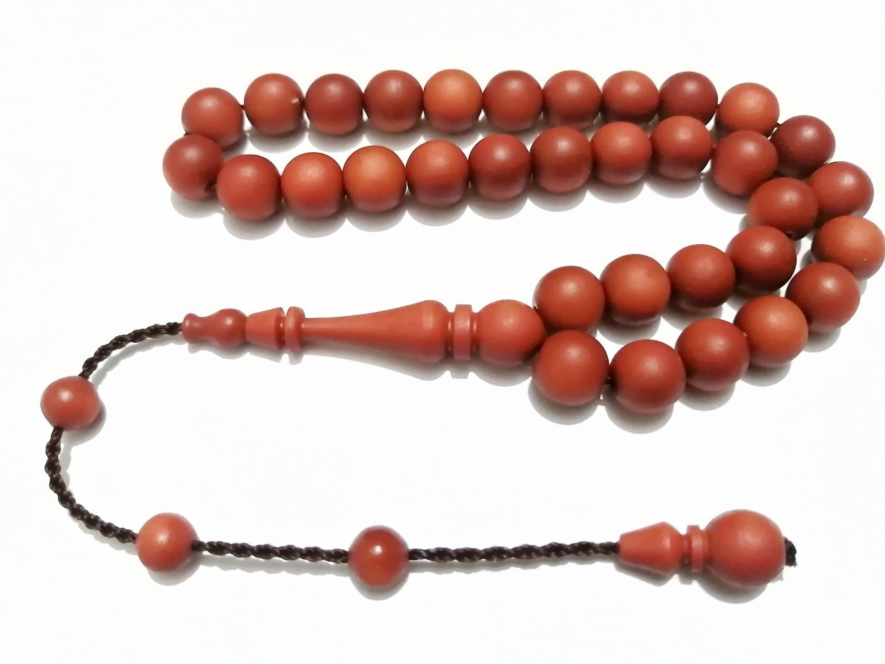 Sistem Püsküllü Turuncu Alman Fiber Tesbih